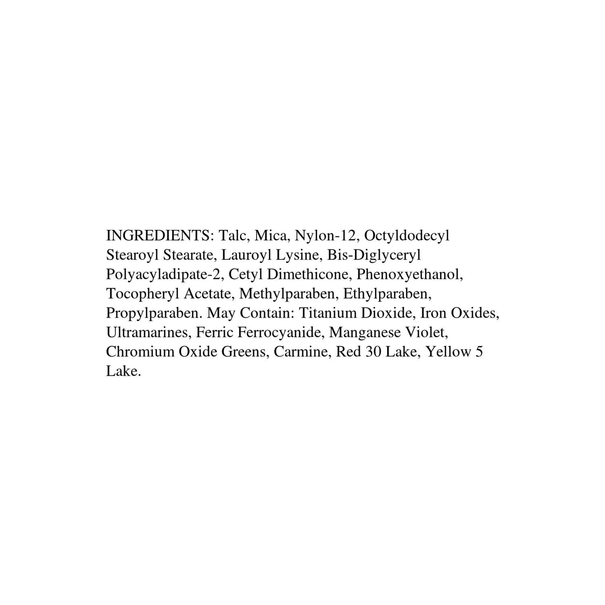 Physicians Formula packaging label and ingredient list emphasizing dermatologist-tested safety