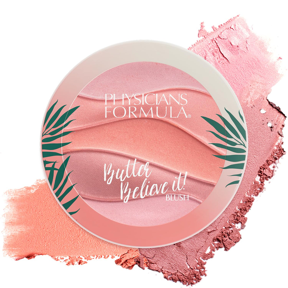 Physicians Formula Pink Sands front packaging showing rosy blush pan and brand