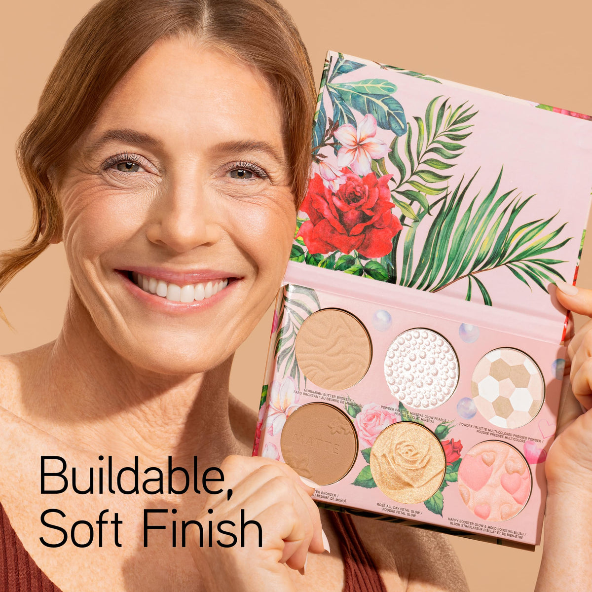 Physicians Formula close-up powder texture highlighting smooth application