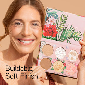 Physicians Formula close-up powder texture highlighting smooth application