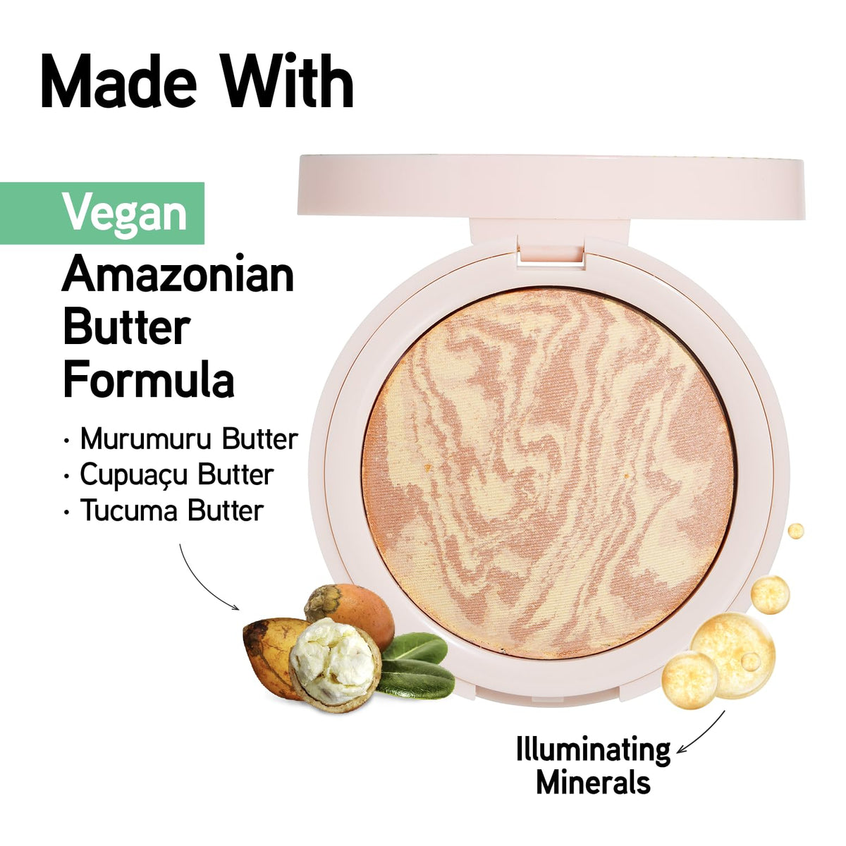 Physicians Formula powder texture close-up highlighting buttery, blendable finish