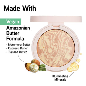 Physicians Formula powder texture close-up highlighting buttery, blendable finish