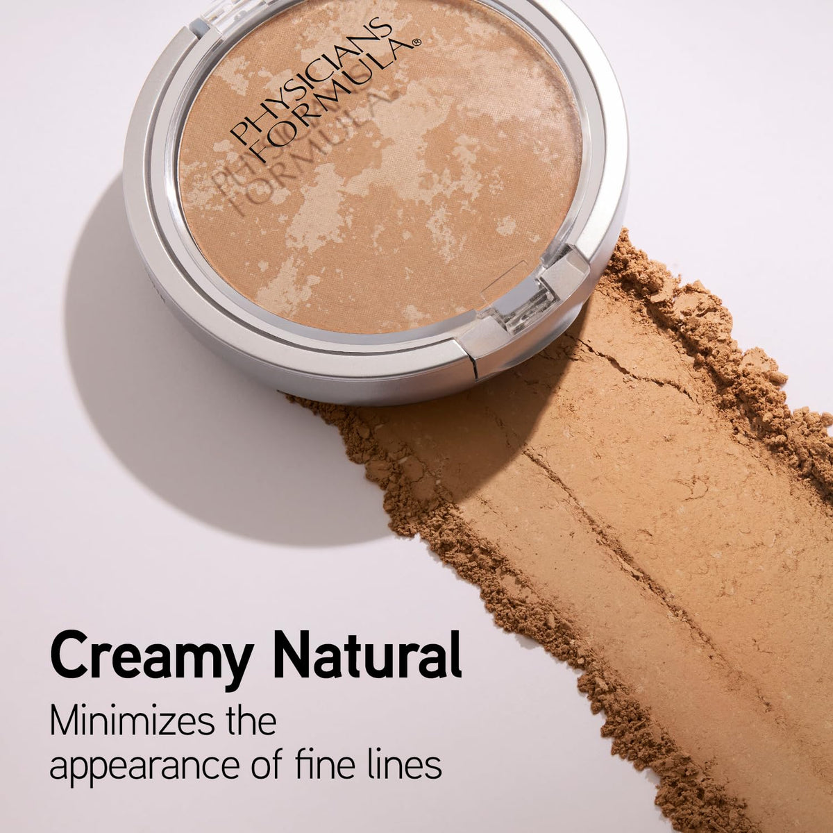 Physicians Formula powder texture close-up revealing fine, non-drying mineral finish