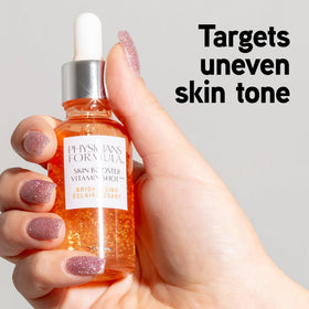 Physicians Formula serum on back of hand illustrating lightweight, fast-absorbing texture