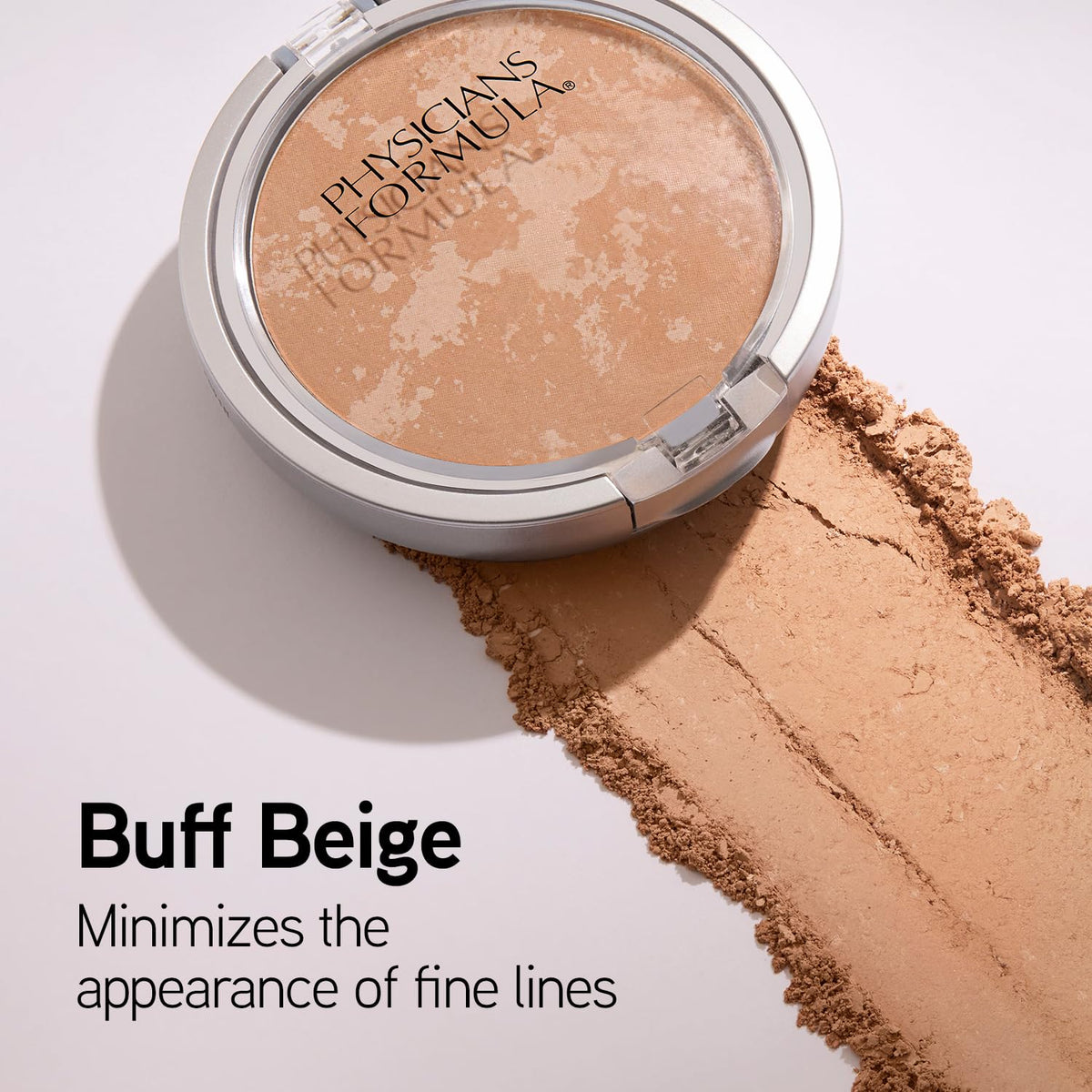 Physicians Formula side label detail emphasizing talc-free and gentle formulation