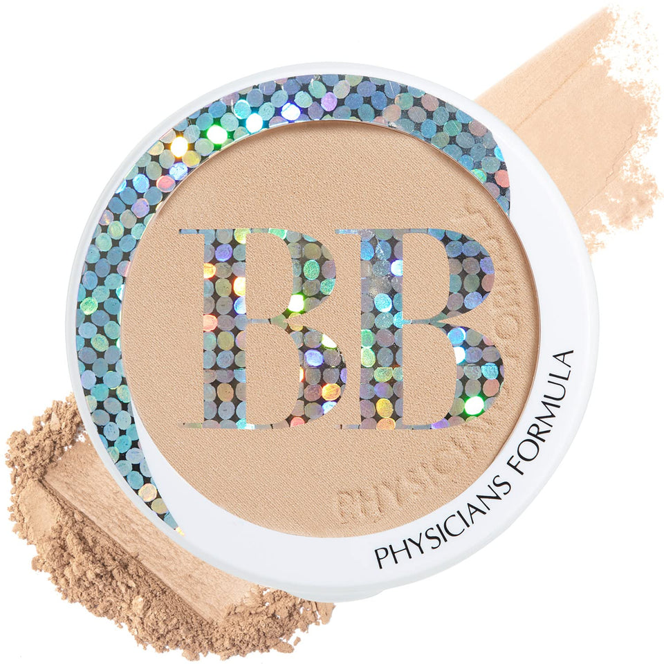 Physicians Formula compact front view shows portable, dermatologist-tested finish