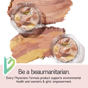 Physicians Formula swatched on skin showing buildable warm bronze color