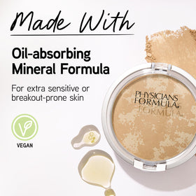 Physicians Formula powder texture close-up highlighting smooth mineral finish