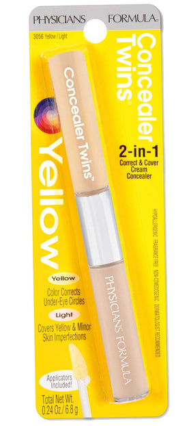 Physicians Formula yellow side cream texture close-up for neutralizing dark tones