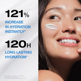 PHYSIOGEL cream application on hand demonstrating quick absorption and softness