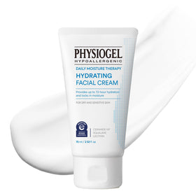 PHYSIOGEL front packaging highlighting hydrating cream benefits