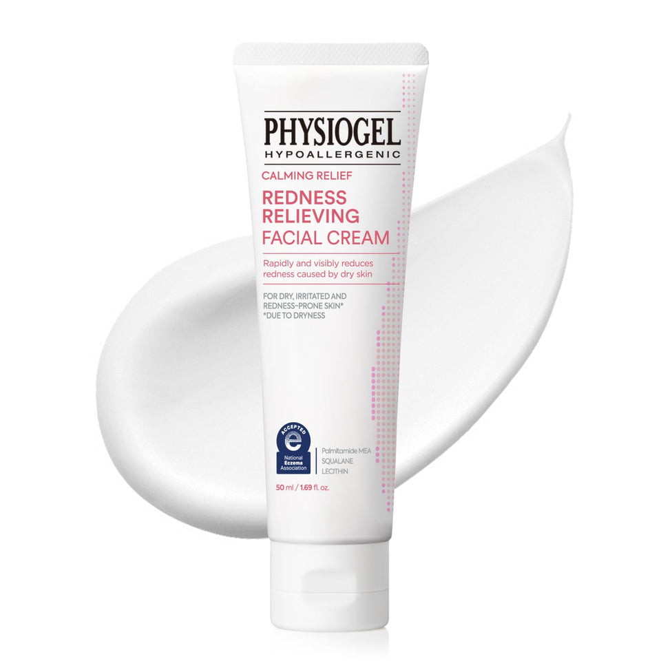 PHYSIOGEL front packaging showing jar and calming benefits