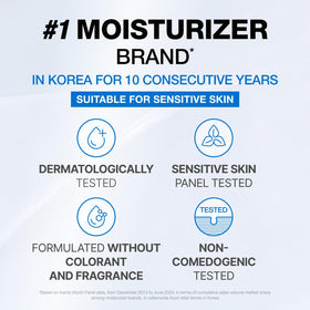 PHYSIOGEL texture close-up demonstrating lightweight cream and fast absorption benefit