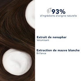 PHYTO volume mist on hair strands adding texture and lightweight body