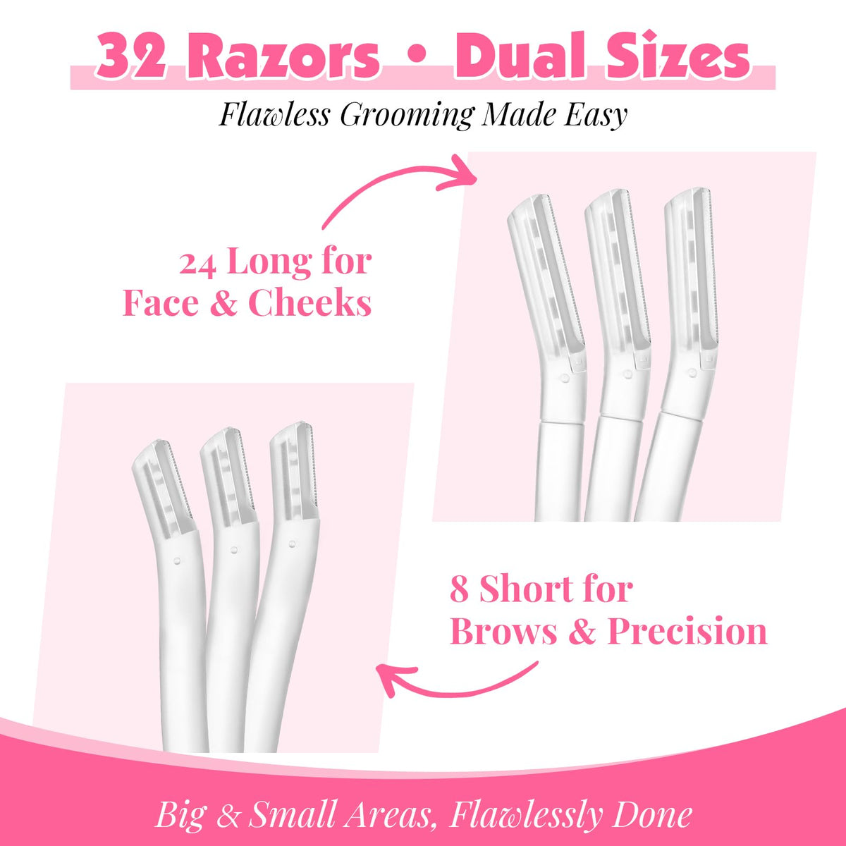 Phyyixs short eyebrow razor detail for precise grooming