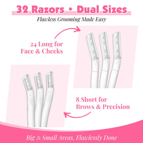 Phyyixs short eyebrow razor detail for precise grooming