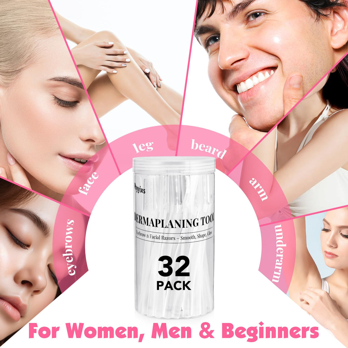 Phyyixs before and after showing smoother skin for better makeup