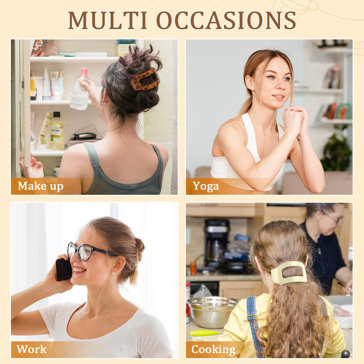 phyzylvia bun secured with clip, comfortable low-profile look while leaning back
