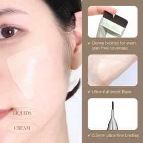 Piccasso FB11 bristle close-up soft synthetic fibers for gentle blending