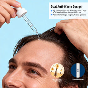 PickClub used on beard area showing fuller-looking facial hair