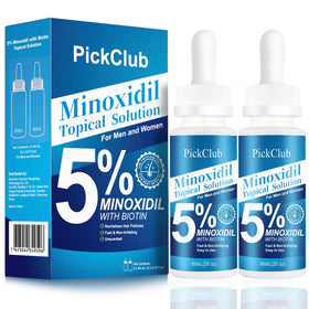 PickClub front packaging showing two 60 mL bottles and label benefits