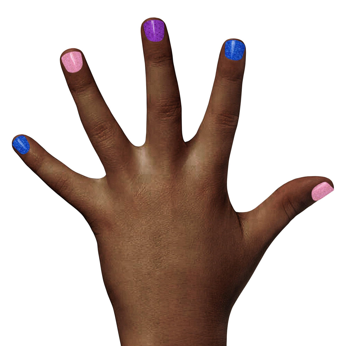 Piggy Paint 3-D nail art decorations displayed, enabling playful creative designs