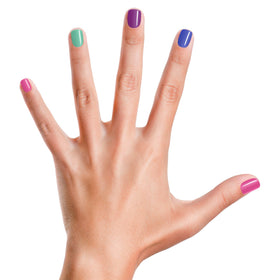 Piggy Paint polish on kids nails demonstrating durable, glossy finish children enjoy
