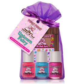 Piggy Paint front packaging showing safe kids polish set benefit