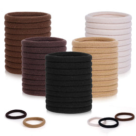 Pimoys front packaging showing 100 neutral hair ties and value pack