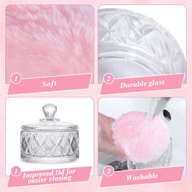 Pimoys powder jar used to hold jewelry highlighting multi-purpose organization