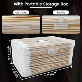 PINGMIC storage box open with organized swabs for easy access