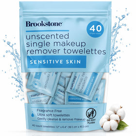 Pink Sky Brookstone front packaging showing 40-count convenience and portability