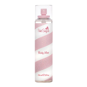 Pink Sugar front packaging showing bottle and pink-white design for playful wear