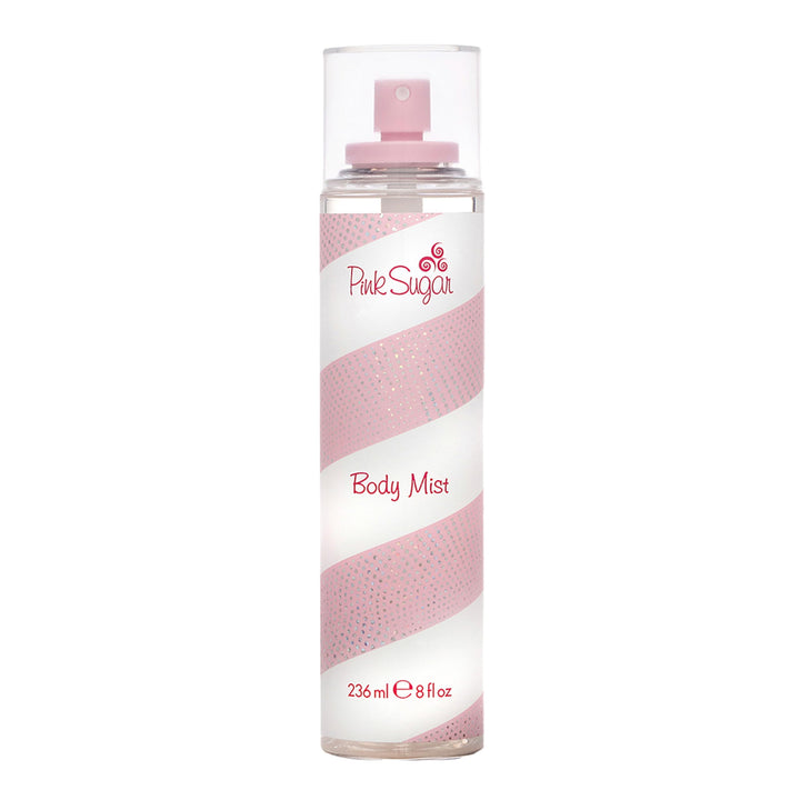Pink Sugar front packaging showing bottle and pink-white design for playful wear