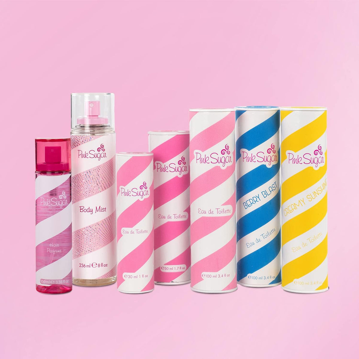 Pink Sugar on bedroom dresser in lifestyle setting suggesting daily use enjoyment