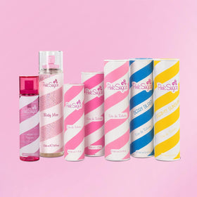 Pink Sugar on bedroom dresser in lifestyle setting suggesting daily use enjoyment