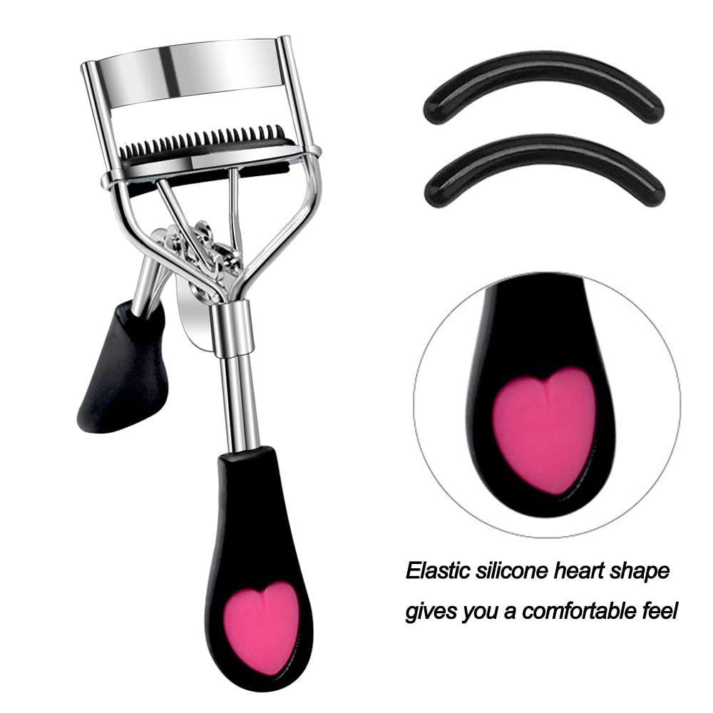 Pinkiou built-in comb detail separating lashes for smoother curling