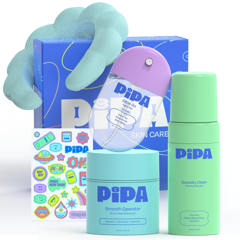 Pipa front packaging showing full gift set and cheerful presentation benefit clarity
