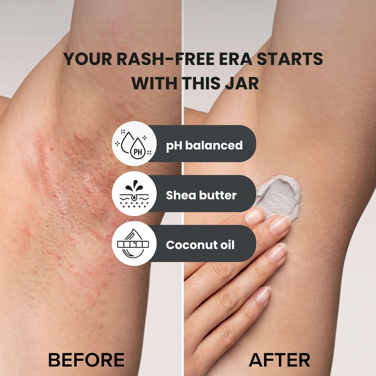 PiperWai application demonstration showing hand applying cream for confident freshness