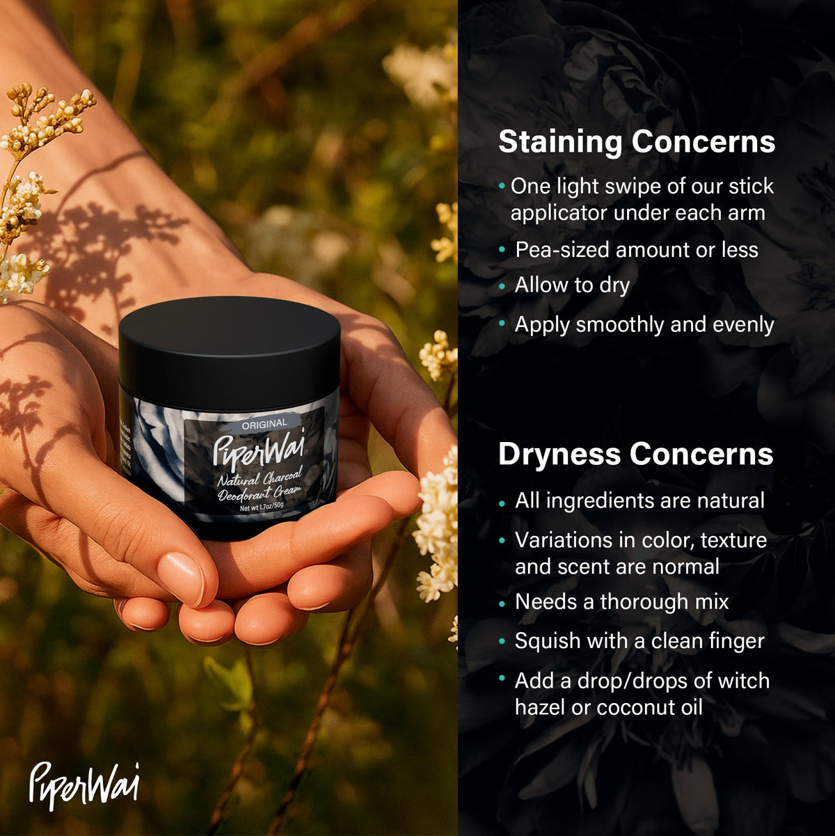 PiperWai lifestyle travel scene showing compact jar and on-the-go odor protection