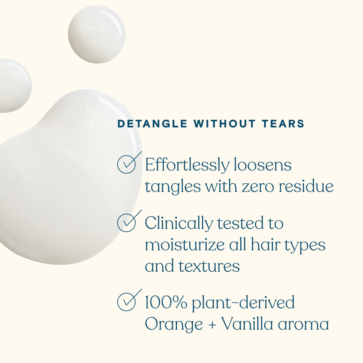 Pipette conditioner cream close-up showing smooth texture to detangle and soften hair