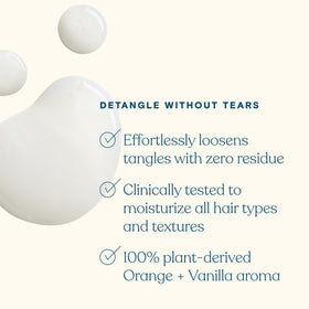 Pipette sprayer closeup releasing fine mist for even application and gentle detangling