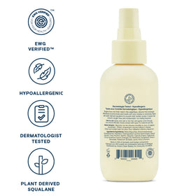 Pipette texture droplet highlighting squalane moisture without heaviness for soft hair
