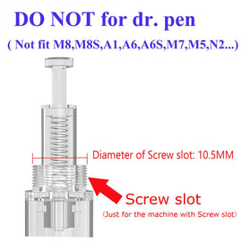 PIPM cartridge attached to derma pen demonstrating easy assembly and home use