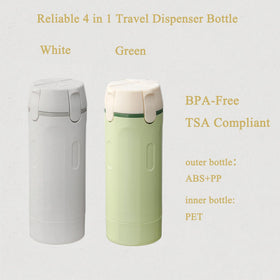 PIQOLA inner bottles close-up showing clear PET for easy level checks
