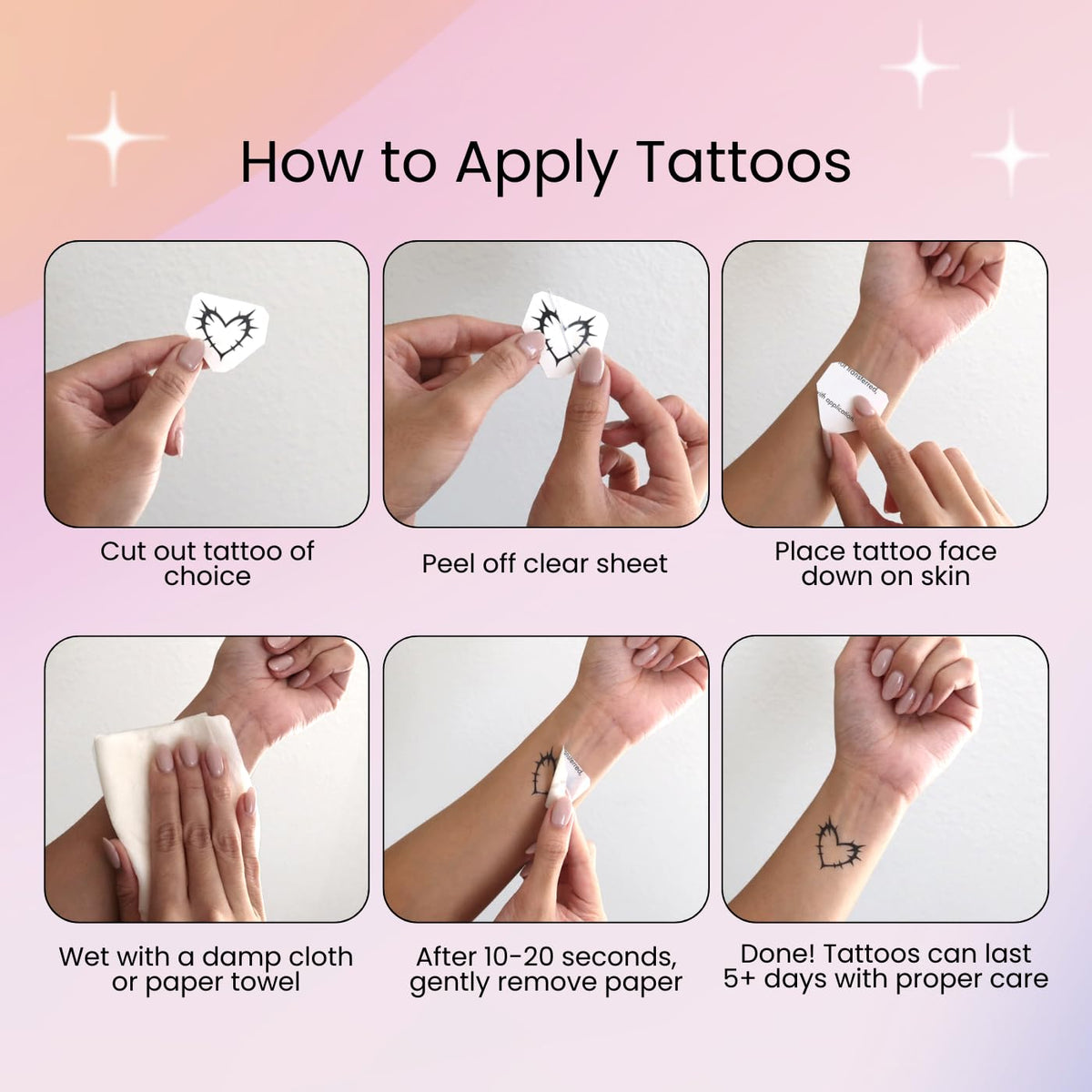 Pixel Hearts festival lifestyle shot showing temporary tats for bold event styling