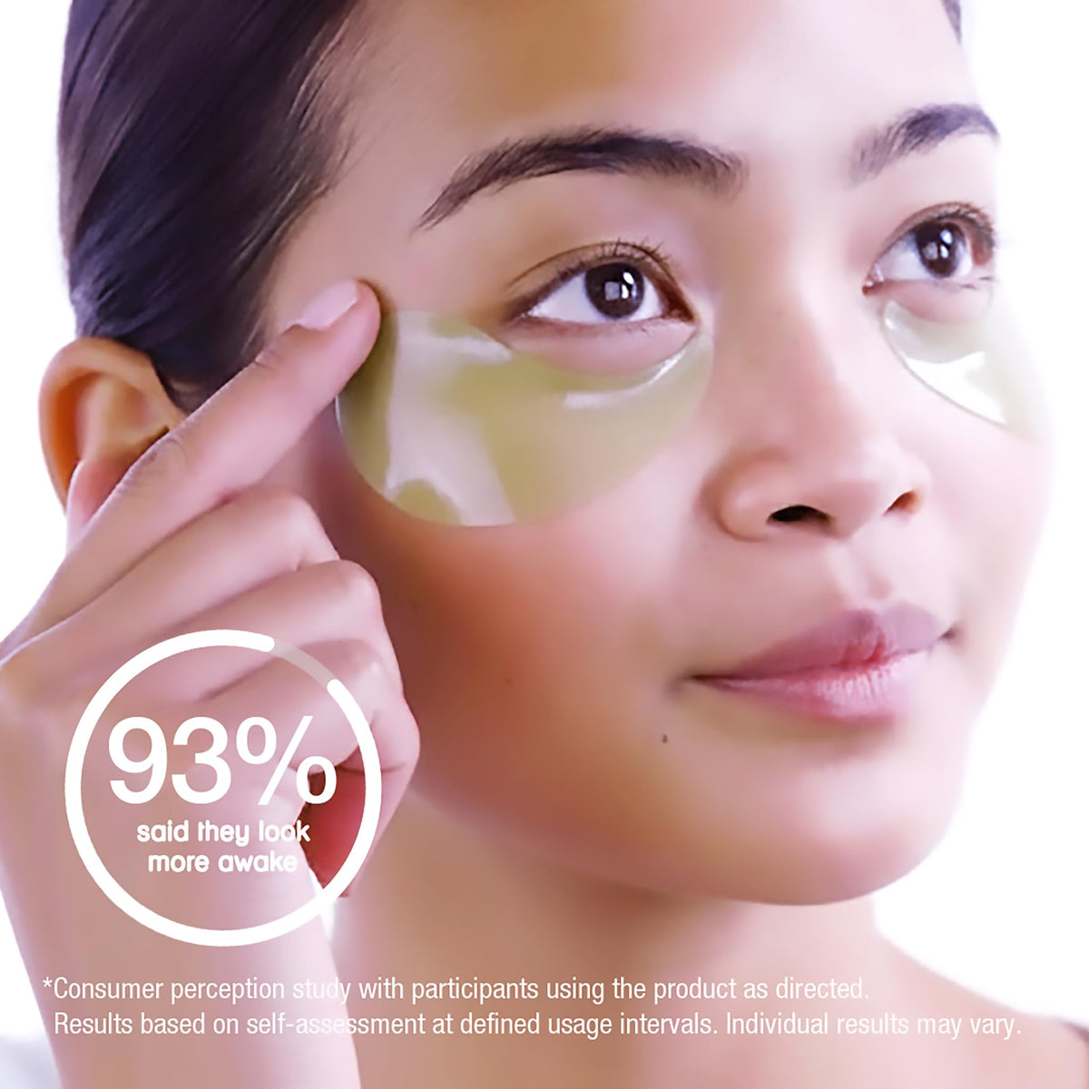 Vanity scene with Pixi patches staged for morning routine to refresh tired eyes