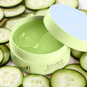 Serum drop on patch showing Pixi concentrated hydration and plumping action