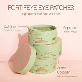 Serum drop from Pixi FortifEYE highlighting hydrating collagen boost