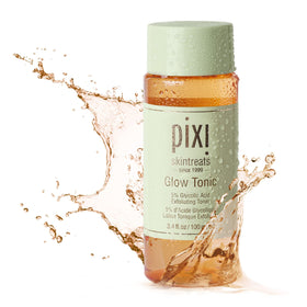 Pixi Glow Tonic bottle with visible ingredients label for informed ingredient benefit